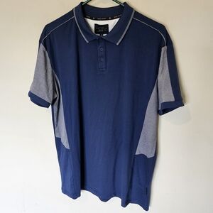 NWT Marc Asher Golf Colorblocked Stretch Cotton Polo Shirt  - Size XL